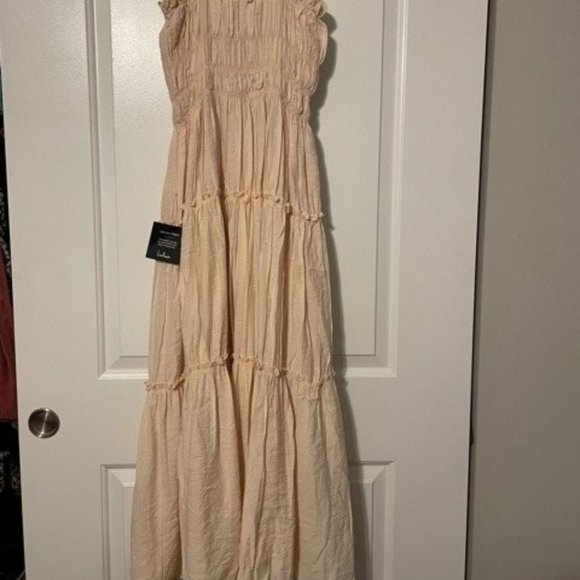 My Sweet Side Pale Blush Tiered Ruffled Maxi Dress NWT - Picture 5 of 5